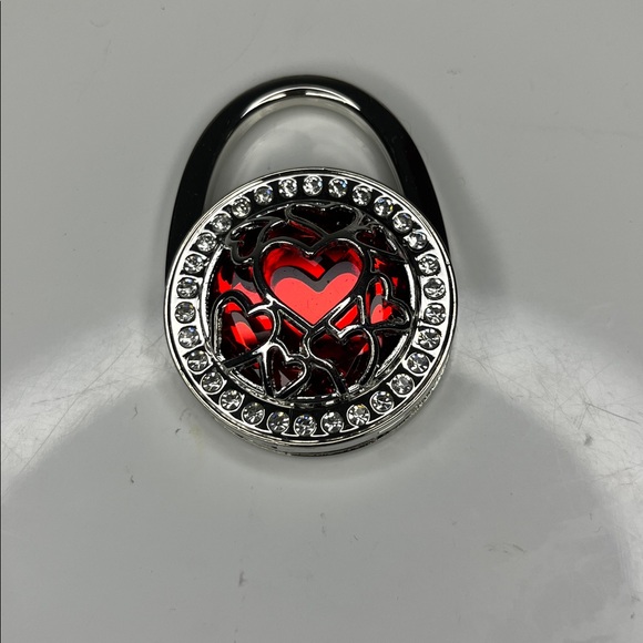 NAK Heart Lock Bag Charms - Blue, Black, Grey, Gold, Clear, Red - Picture 6 of 8